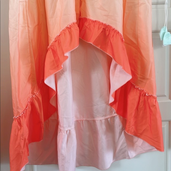 Bohemian Ruffle High Low Button Maxi Dress Cover up - Picture 6 of 7